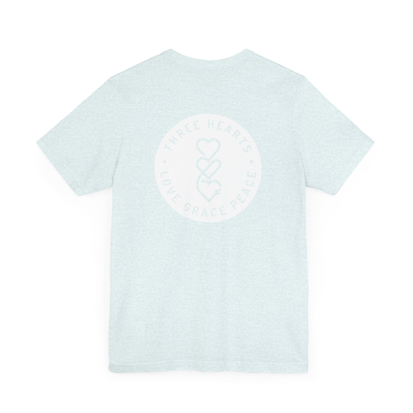 Three Hearts Love Grace Peace Unisex T-Shirt