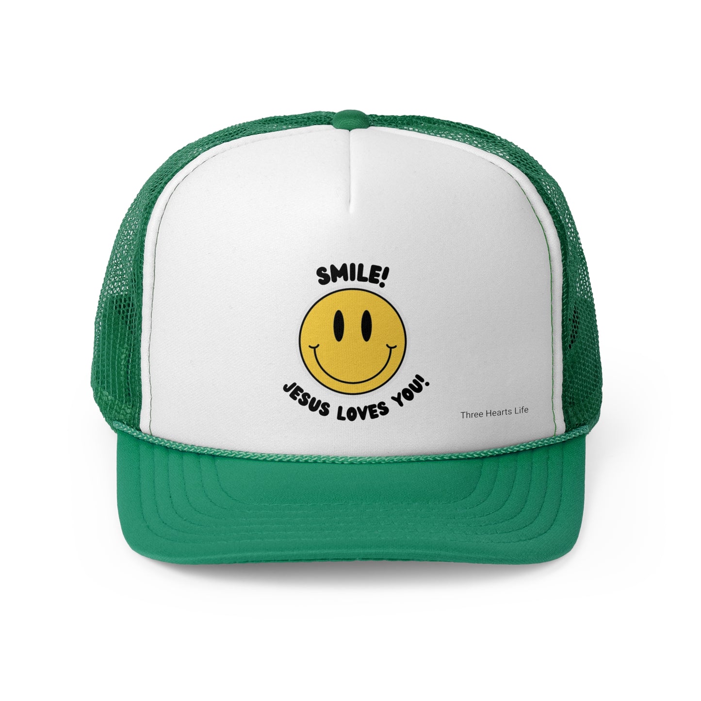 Smile! Jesus Loves You Trucker Caps