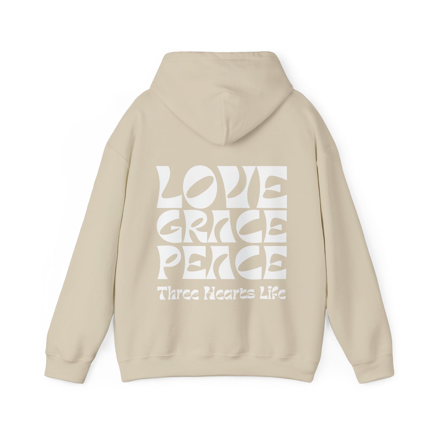 Love Grace Peace Colors Hooded Sweatshirt