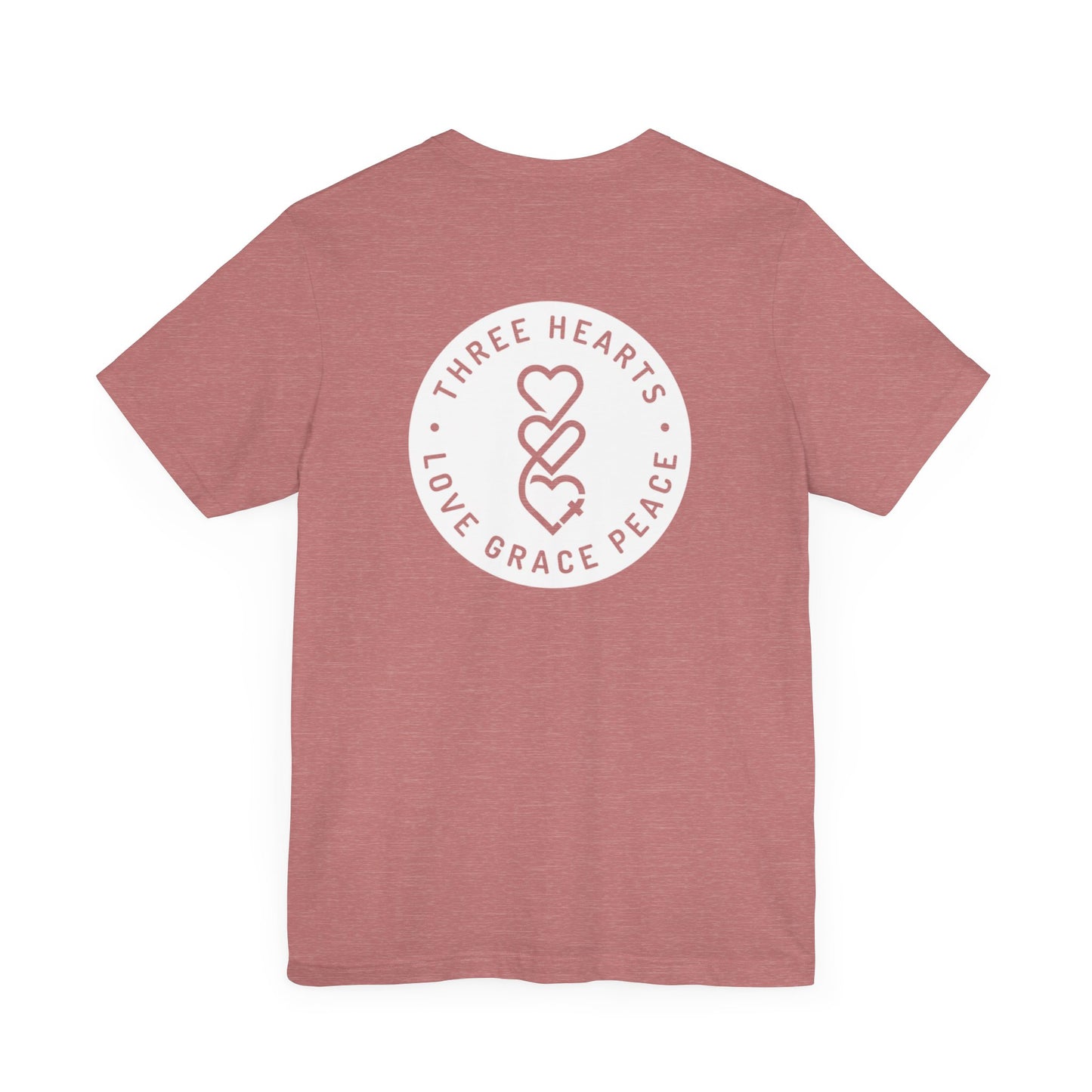 Three Hearts Love Grace Peace Unisex T-Shirt