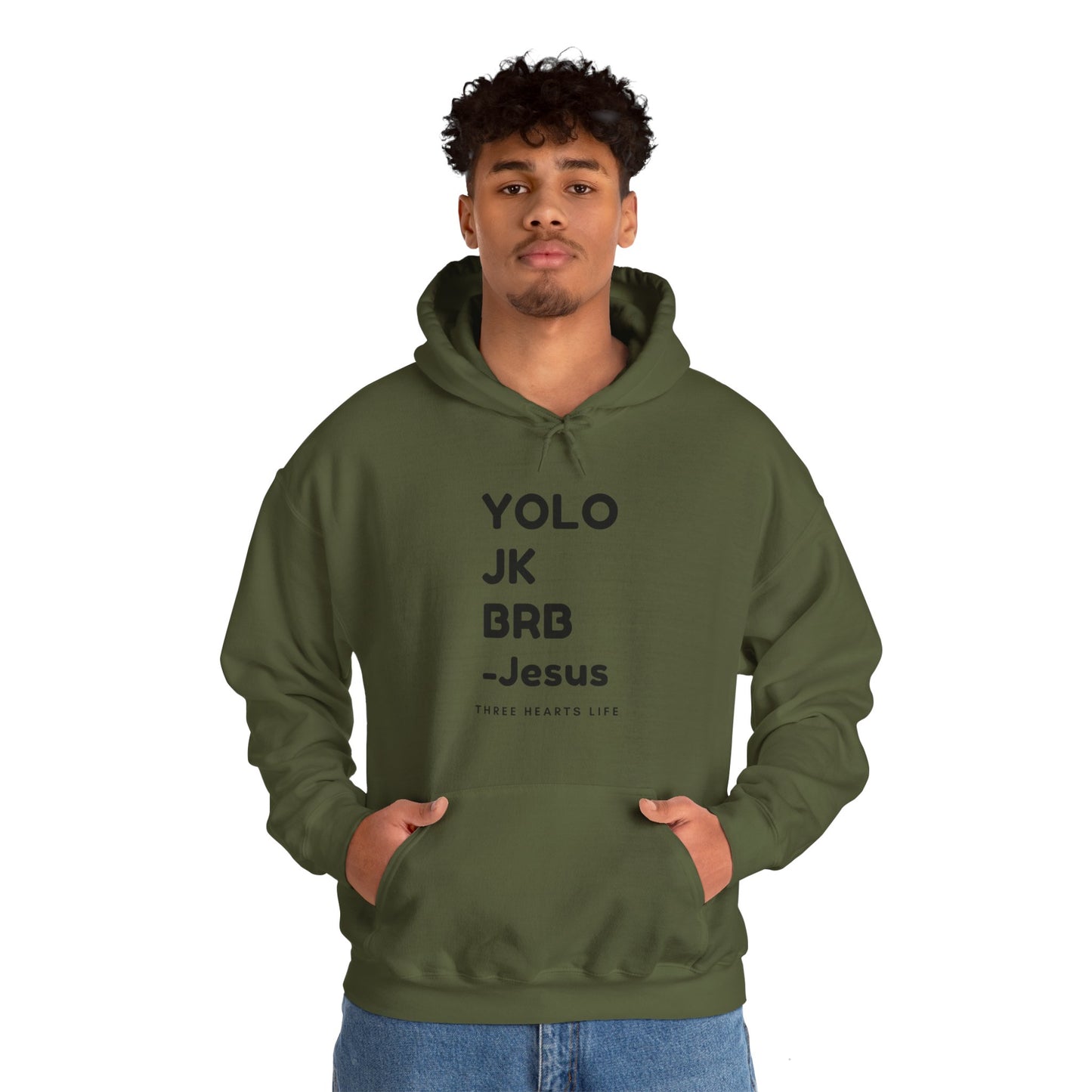 YOLO Hooded Sweatshirt - Neutral Colors