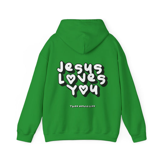 Jesus Loves You 2 Hooded Sweatshirt