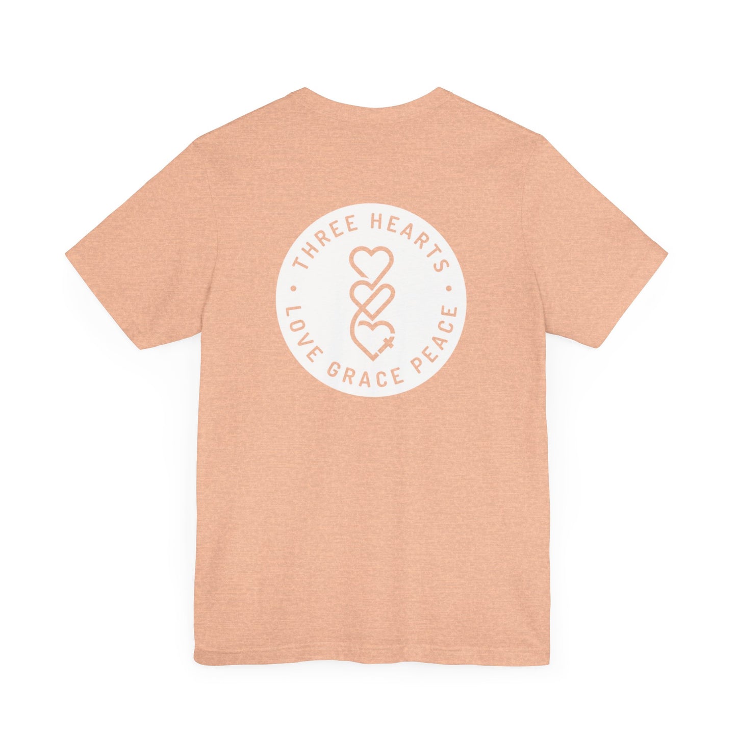 Three Hearts Love Grace Peace Unisex T-Shirt