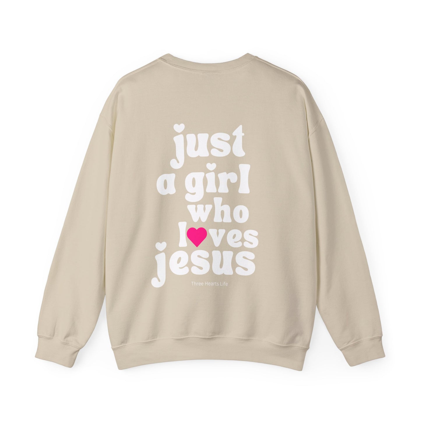 Just a Girl Who Loves Jesus Crewneck Sweatshirt