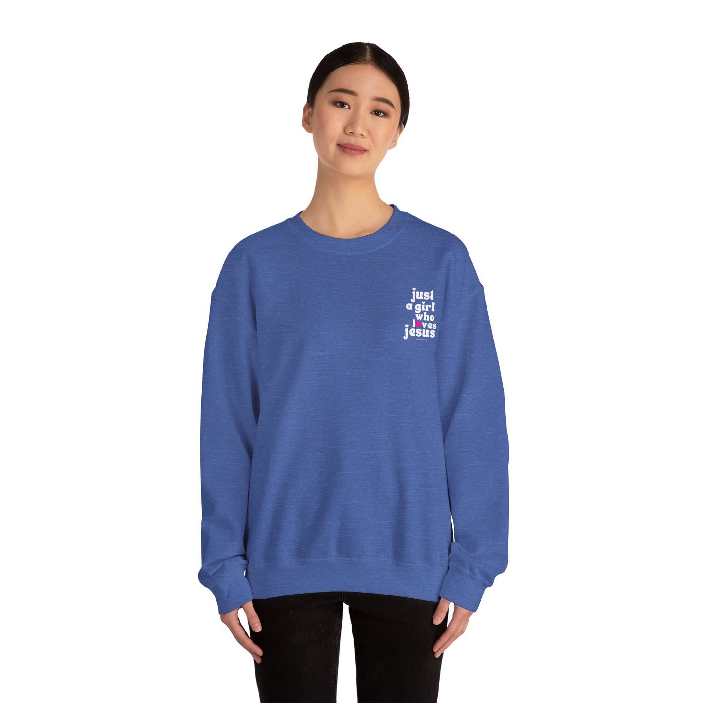 Just a Girl Who Loves Jesus Crewneck Sweatshirt