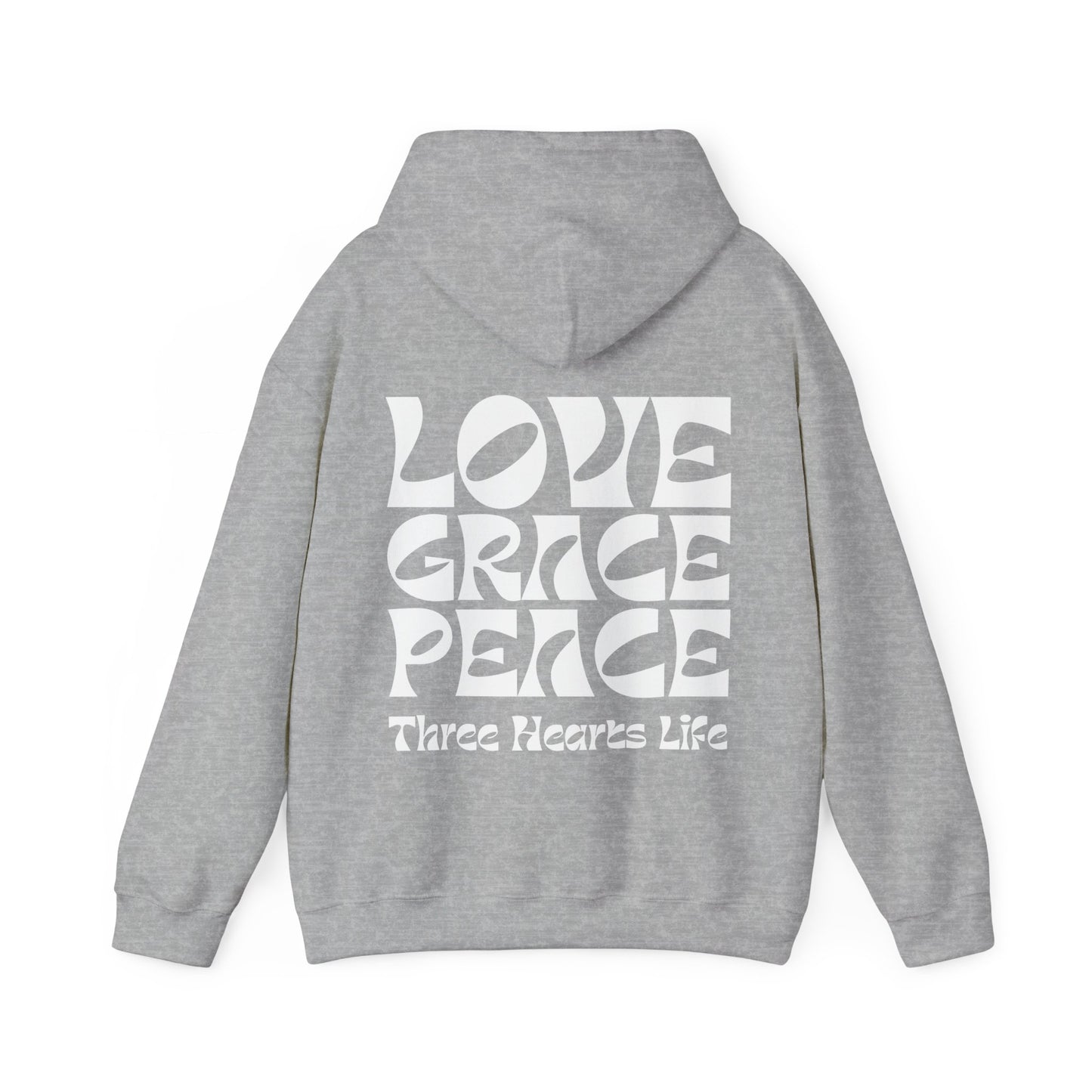 Love Grace Peace Colors Hooded Sweatshirt