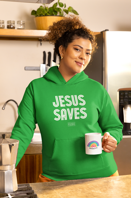 Jesus Saves Unisex Hooded Sweatshirt